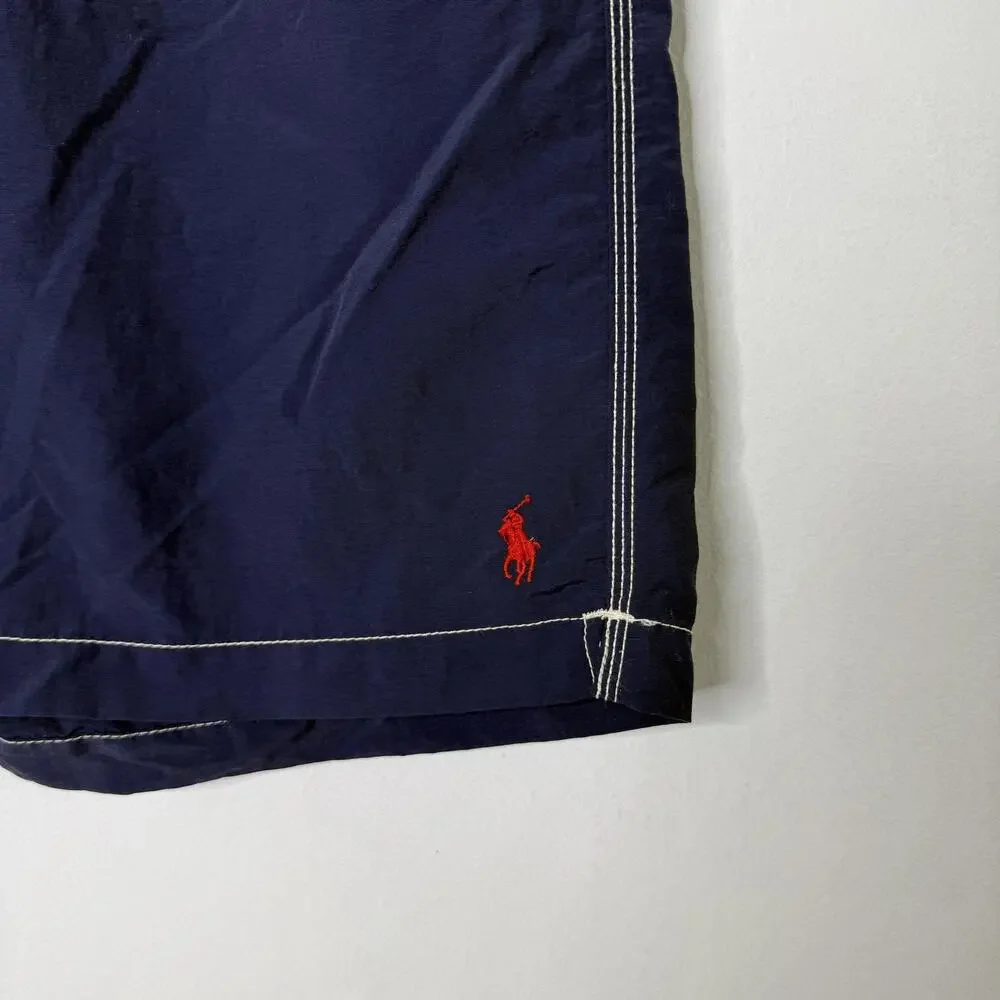 Polo Ralph Lauren Swim Trunks Mens XL Blue Cargo Board Shorts Beach Pockets 9.5